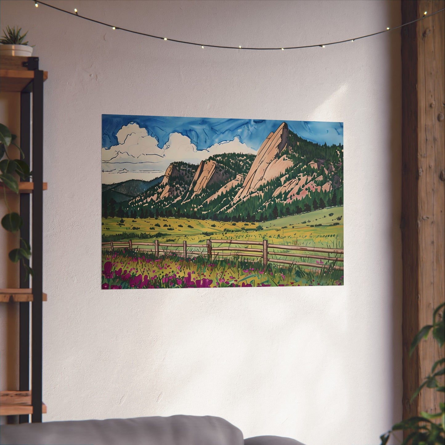 Boulder Colorado Flatiron Mountains Print