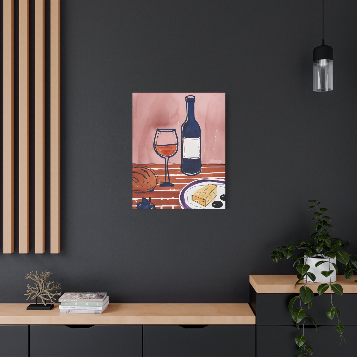 Wine and Cheese Canvas Print