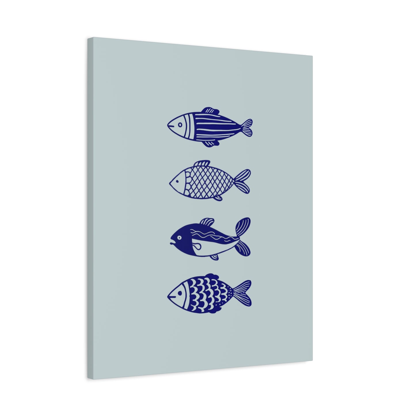 Blue Fish Canvas Print