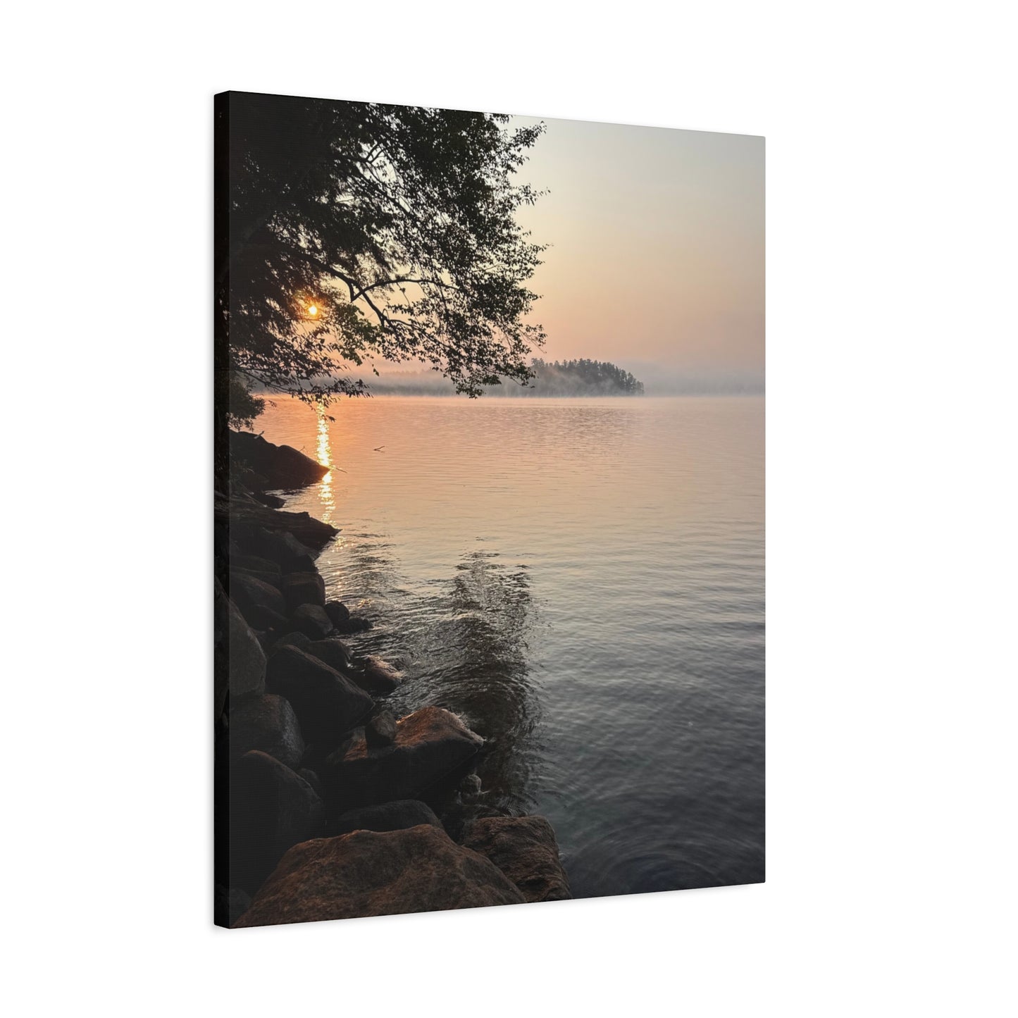 Sunrise on the Lake - Canvas Print