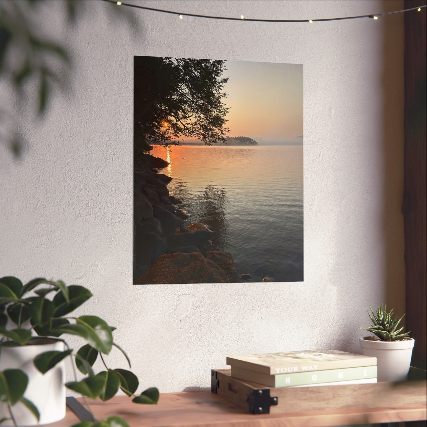 Sunrise on the Lake Art Print