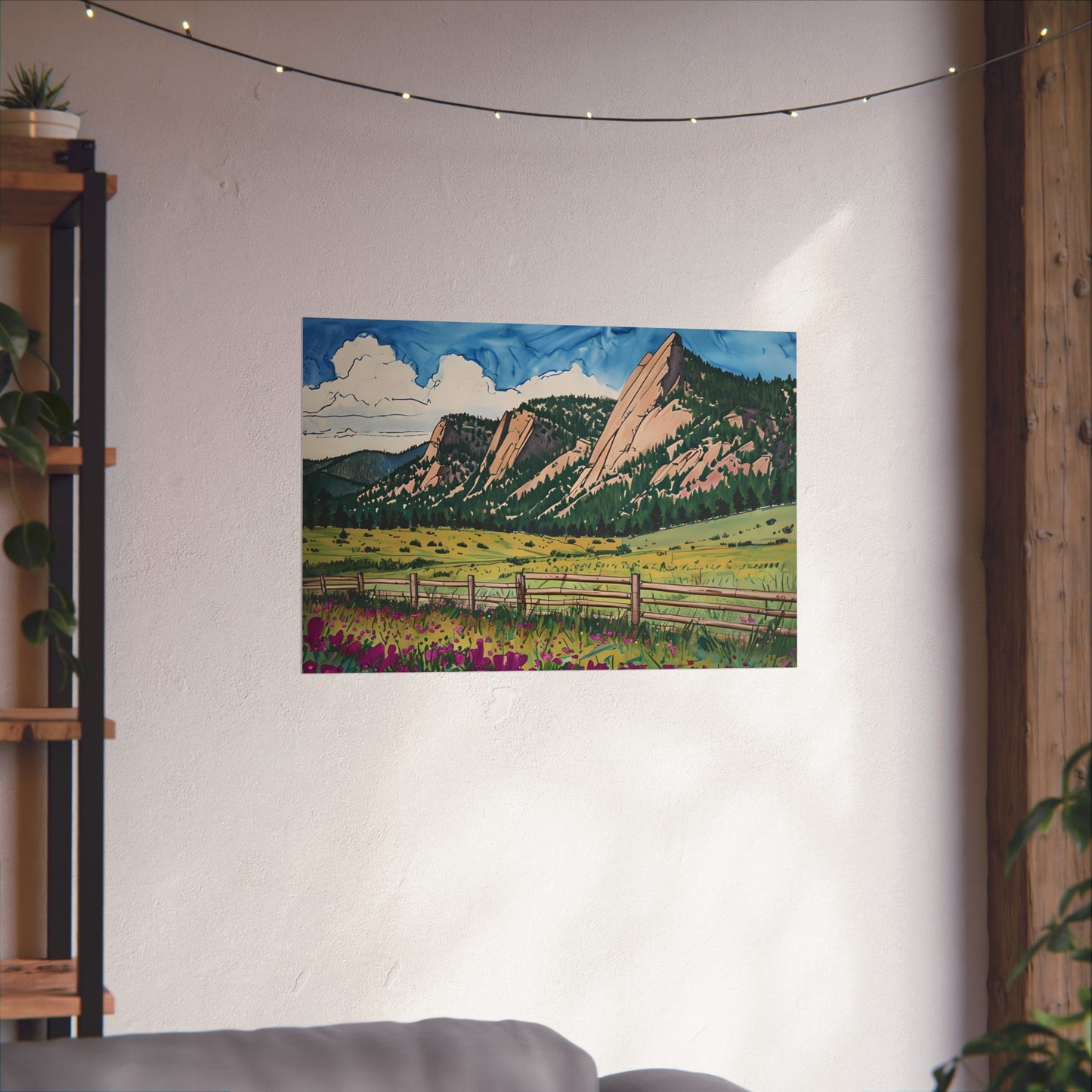 Boulder Colorado Flatiron Mountains Print