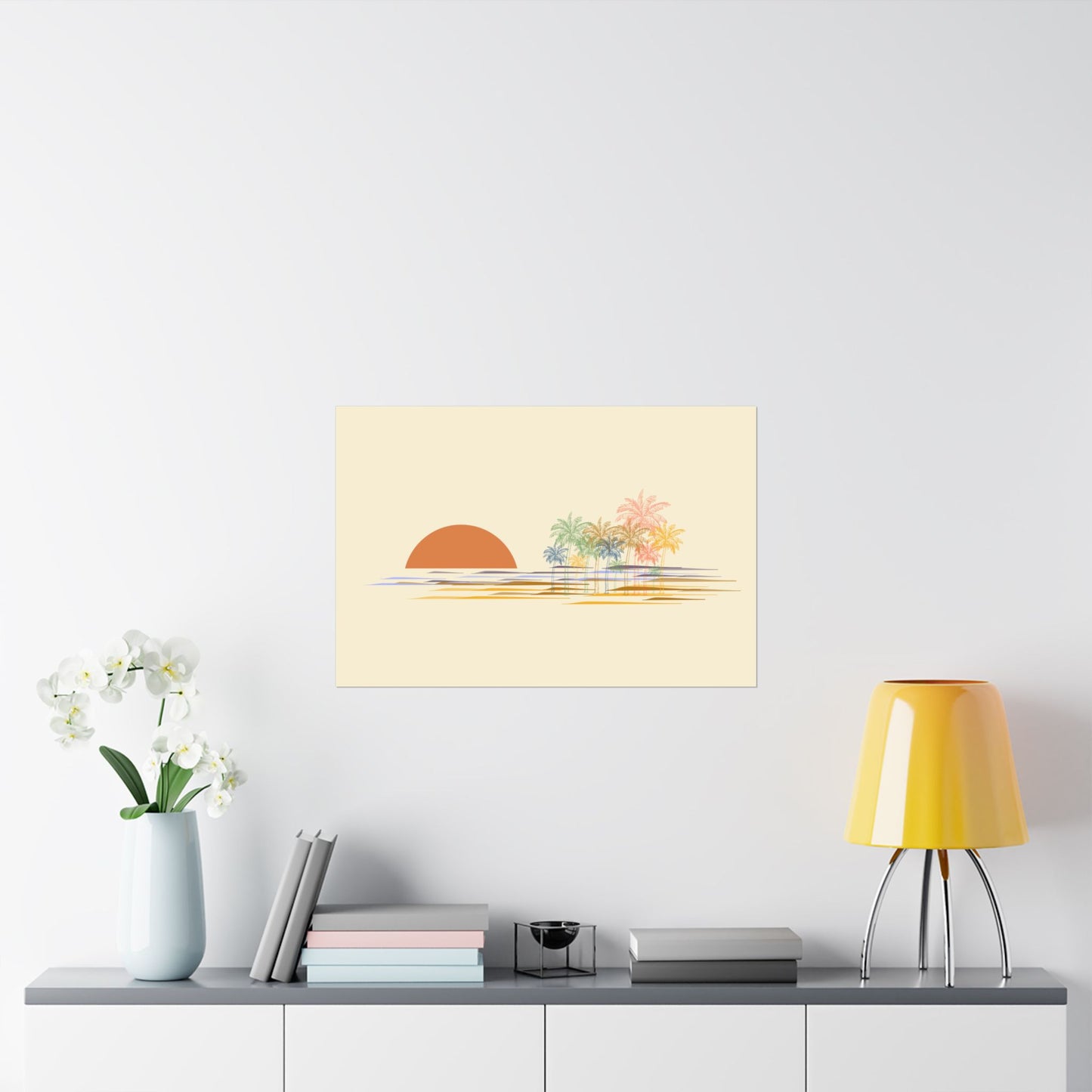 Palm Trees Sunset Print