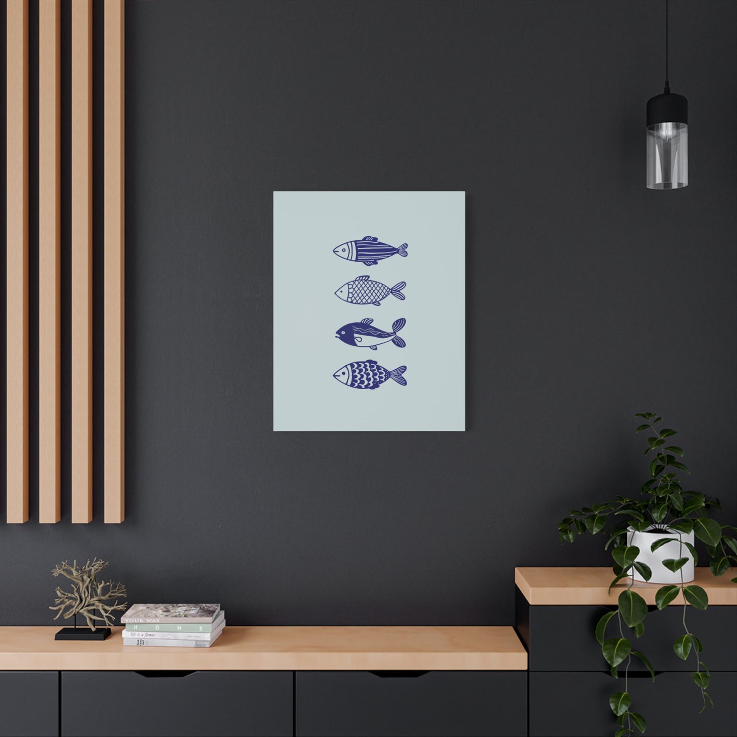 Blue Fish Canvas Print