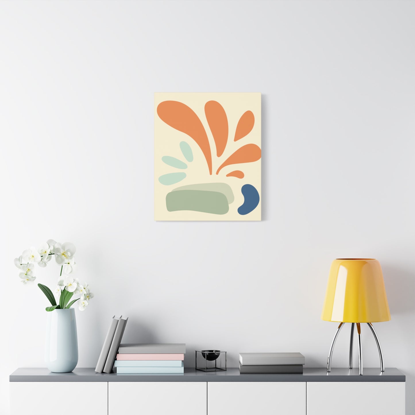 Abstract Art - Hand-Designed Art Canvas Print - The Argyle Market Original #2, Minimalistic Art, Minimalist, Hand-Drawn Art