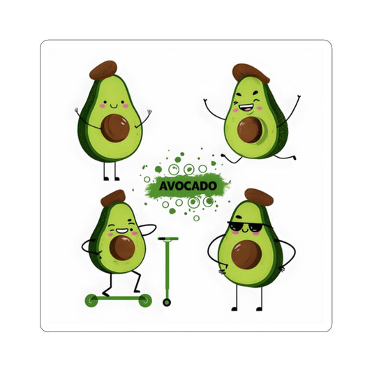 Cute Cartoon Avocado Sticker