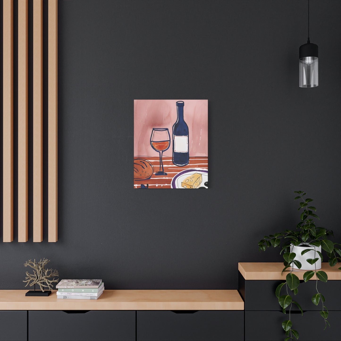 Wine and Cheese Canvas Print