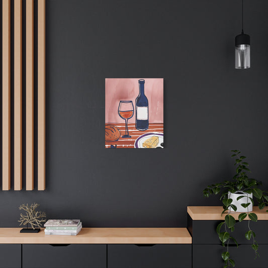 Wine and Cheese Canvas Print