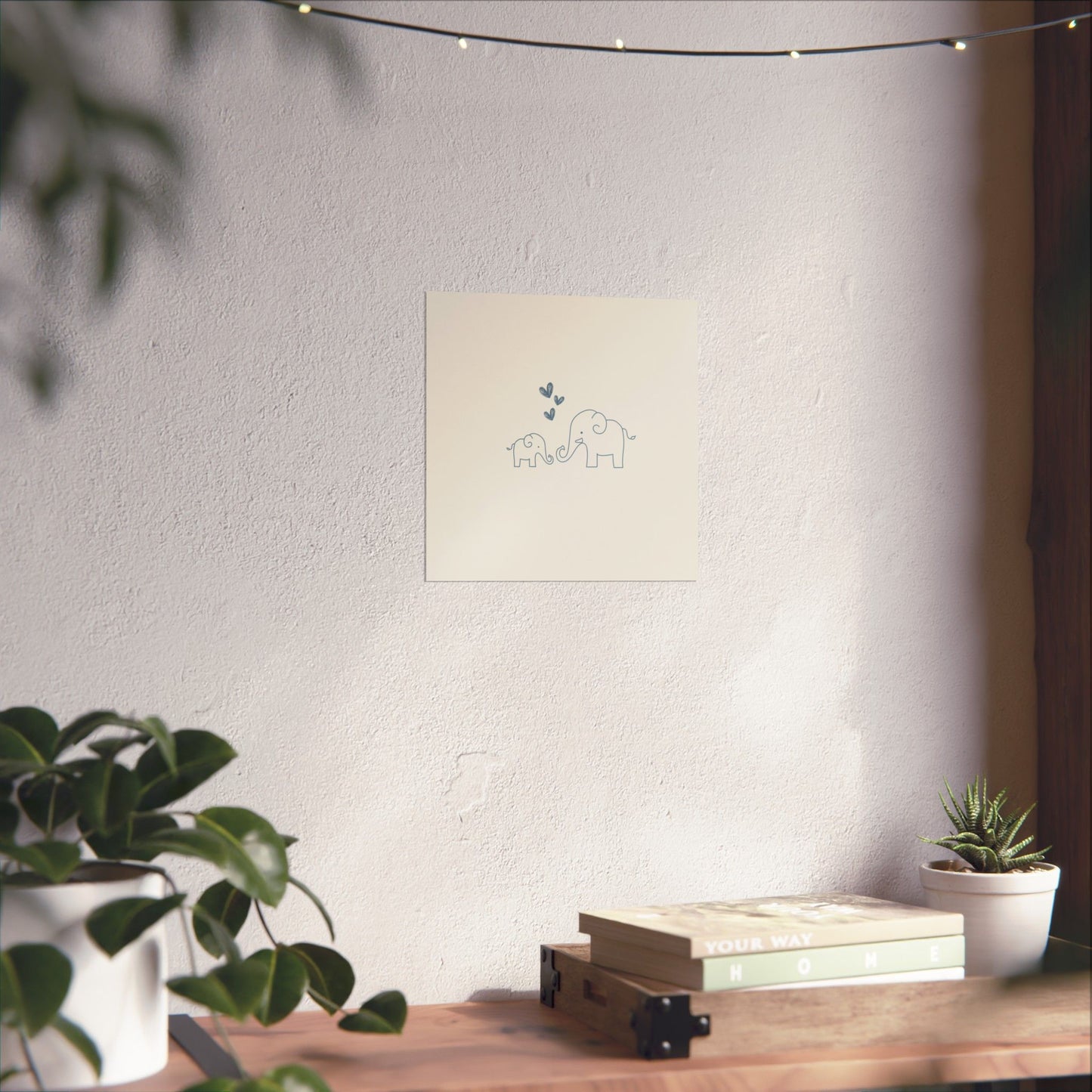 Elephant Kiss Print