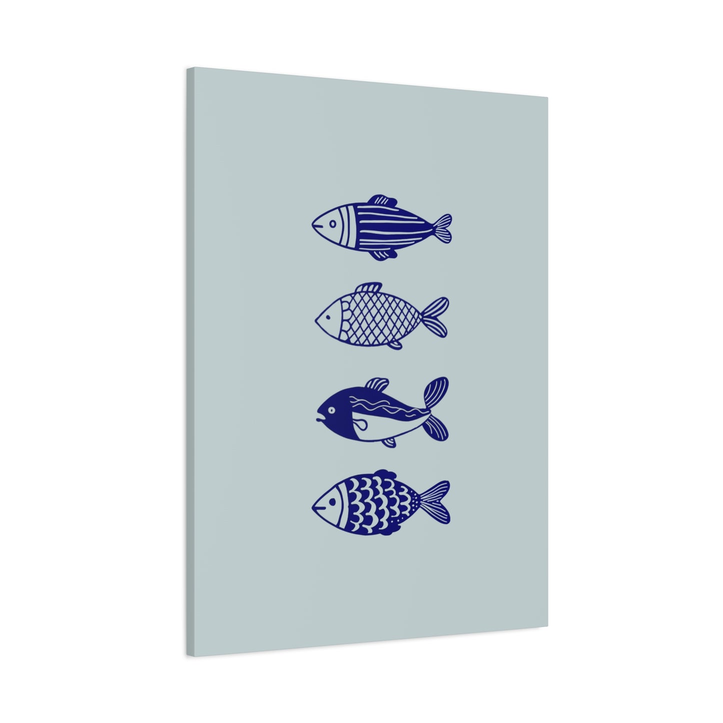 Blue Fish Canvas Print