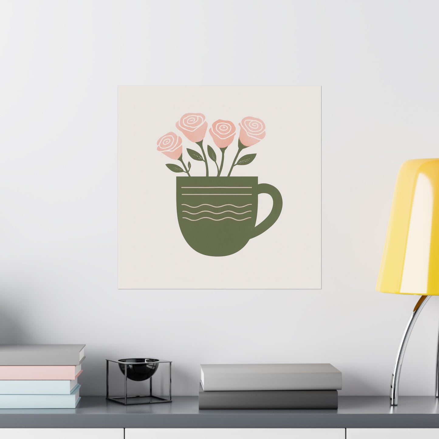 Flowers in Mug Art Print
