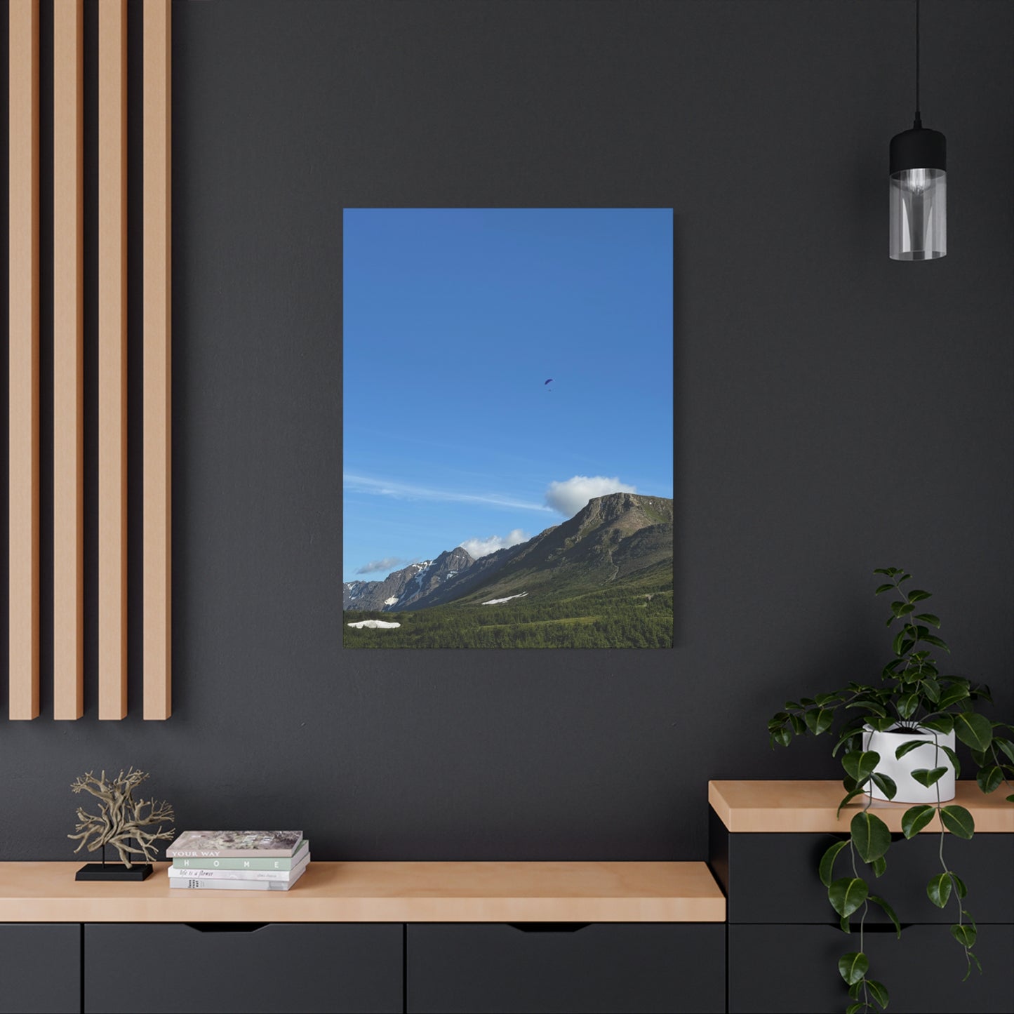 Parachuting Over Alaska - Canvas Print