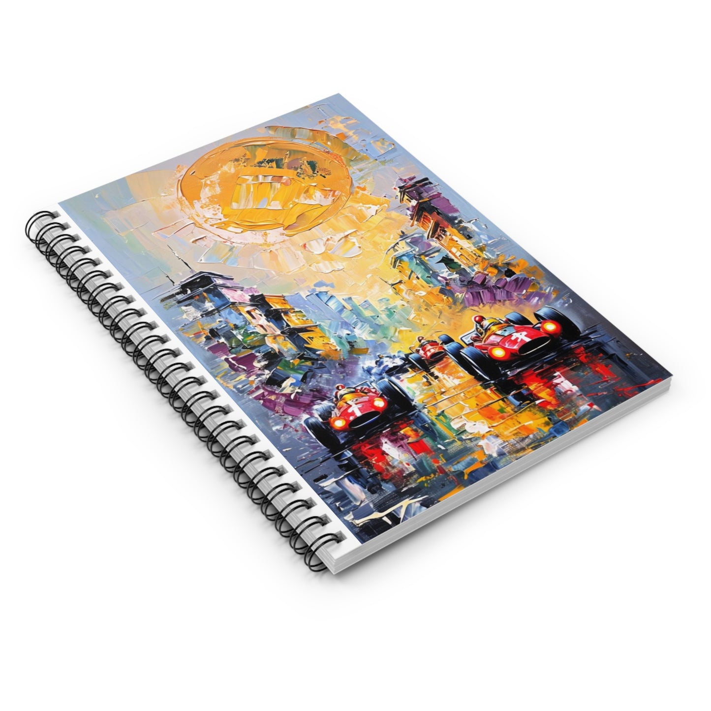 Vintage Formula One Spiral Notebook