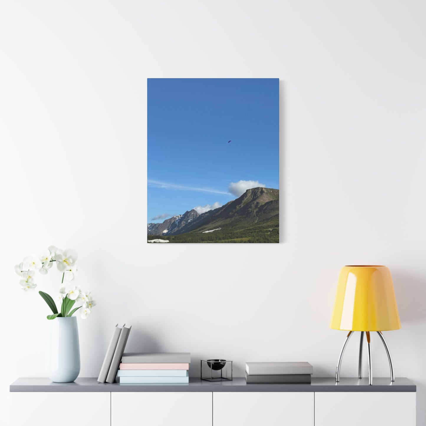 Parachuting Over Alaska - Canvas Print