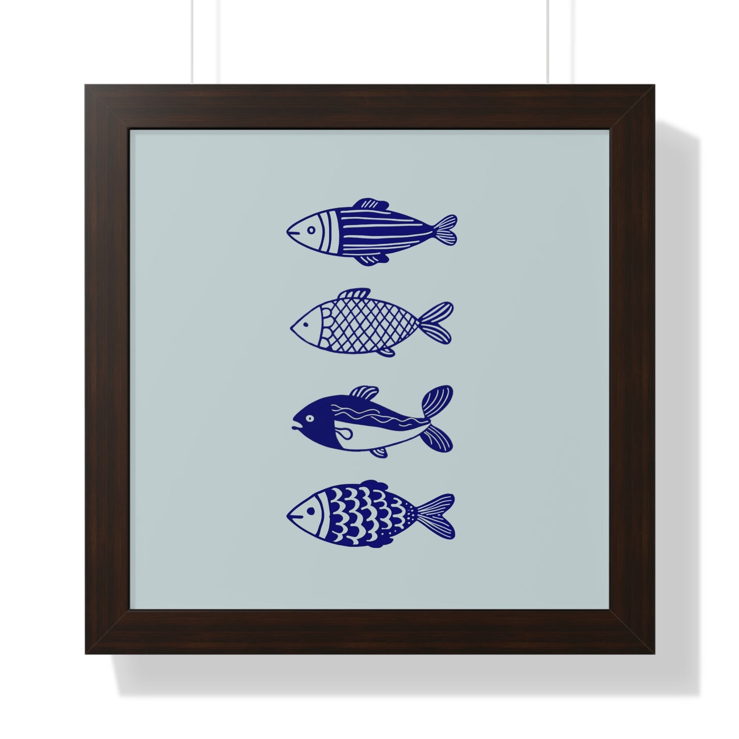 Blue Fish Framed Print