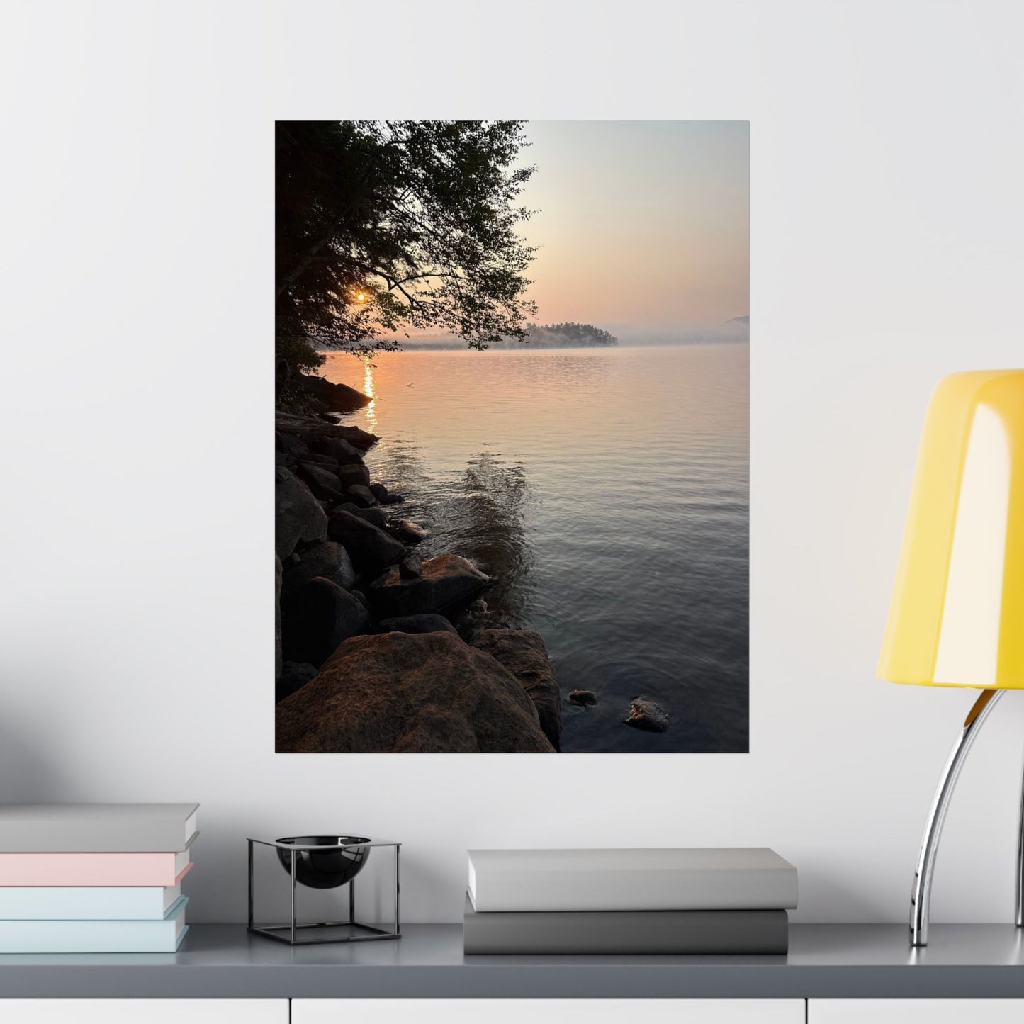 Sunrise on the Lake Art Print