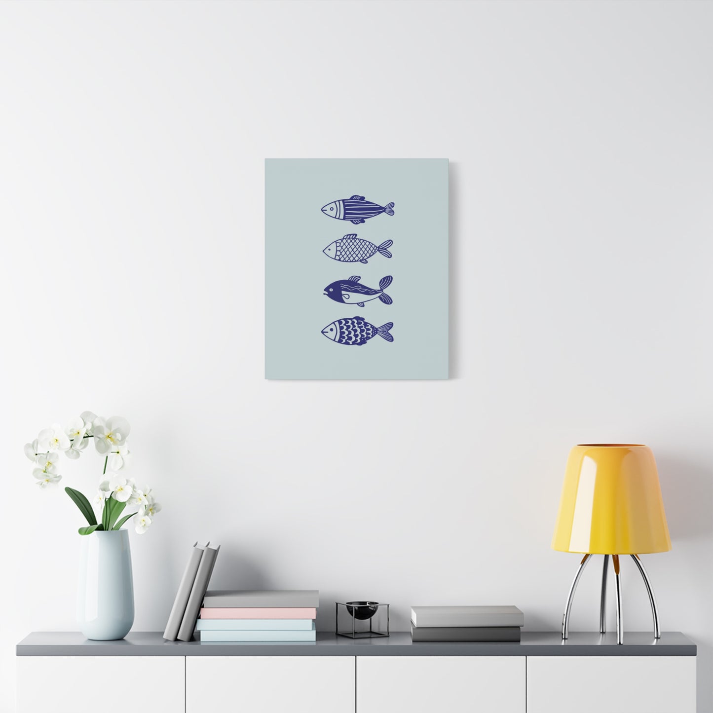 Blue Fish Canvas Print