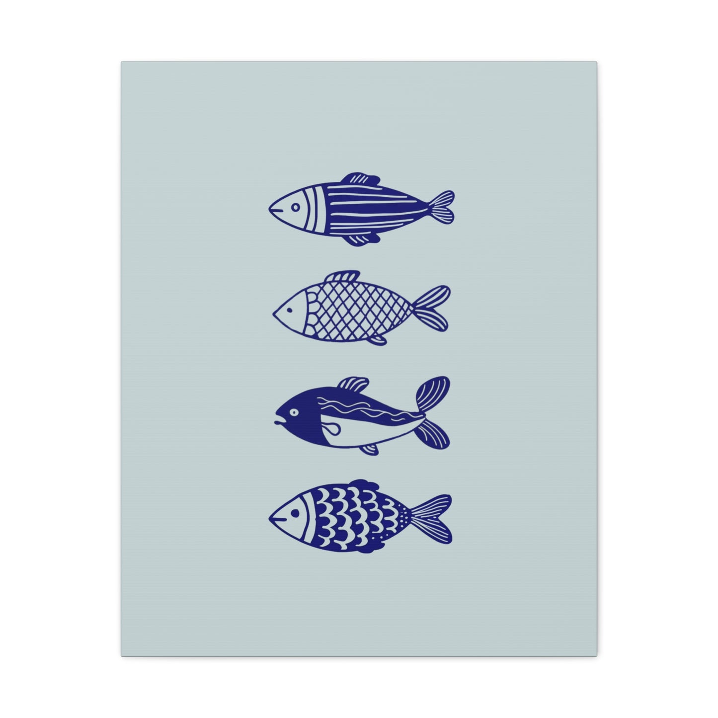 Blue Fish Canvas Print