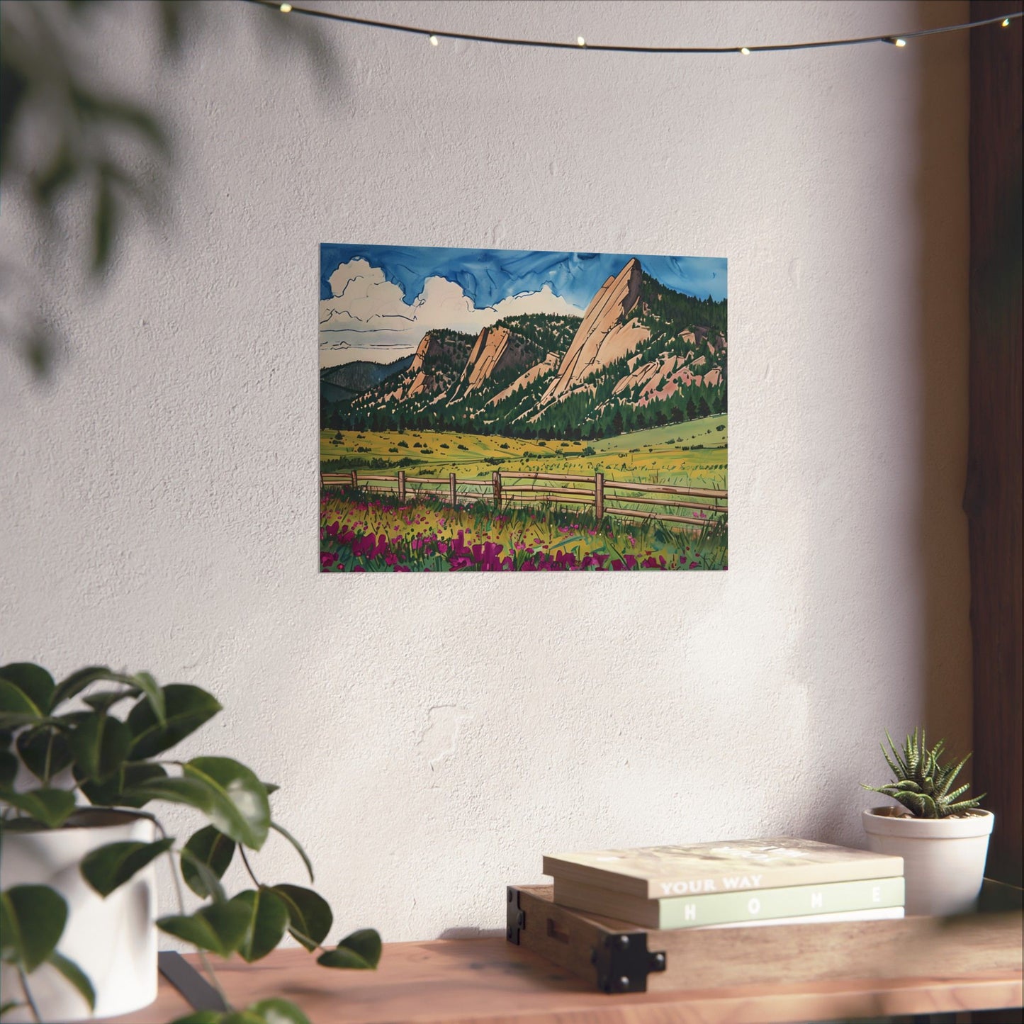 Boulder Colorado Flatiron Mountains Print