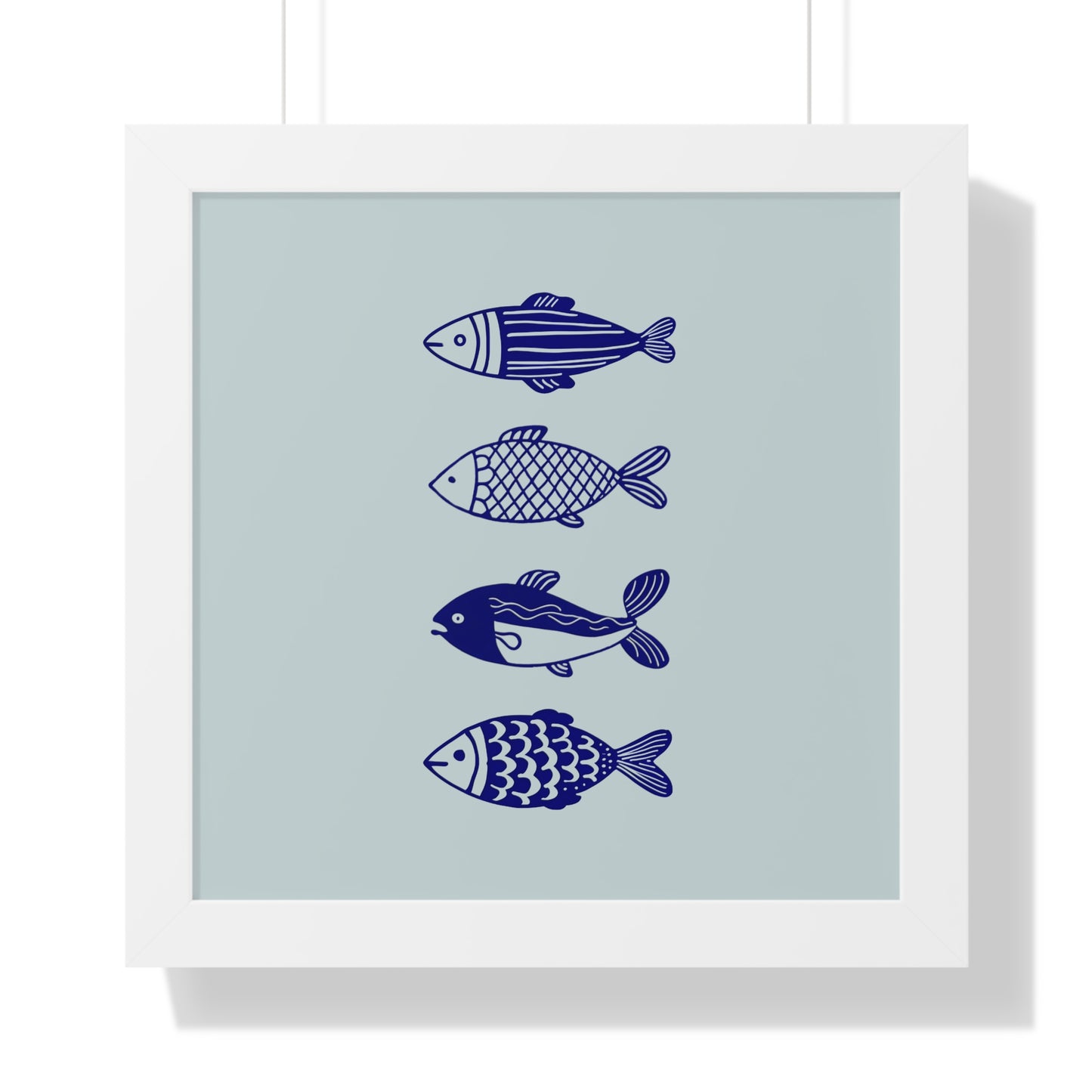 Blue Fish Framed Print
