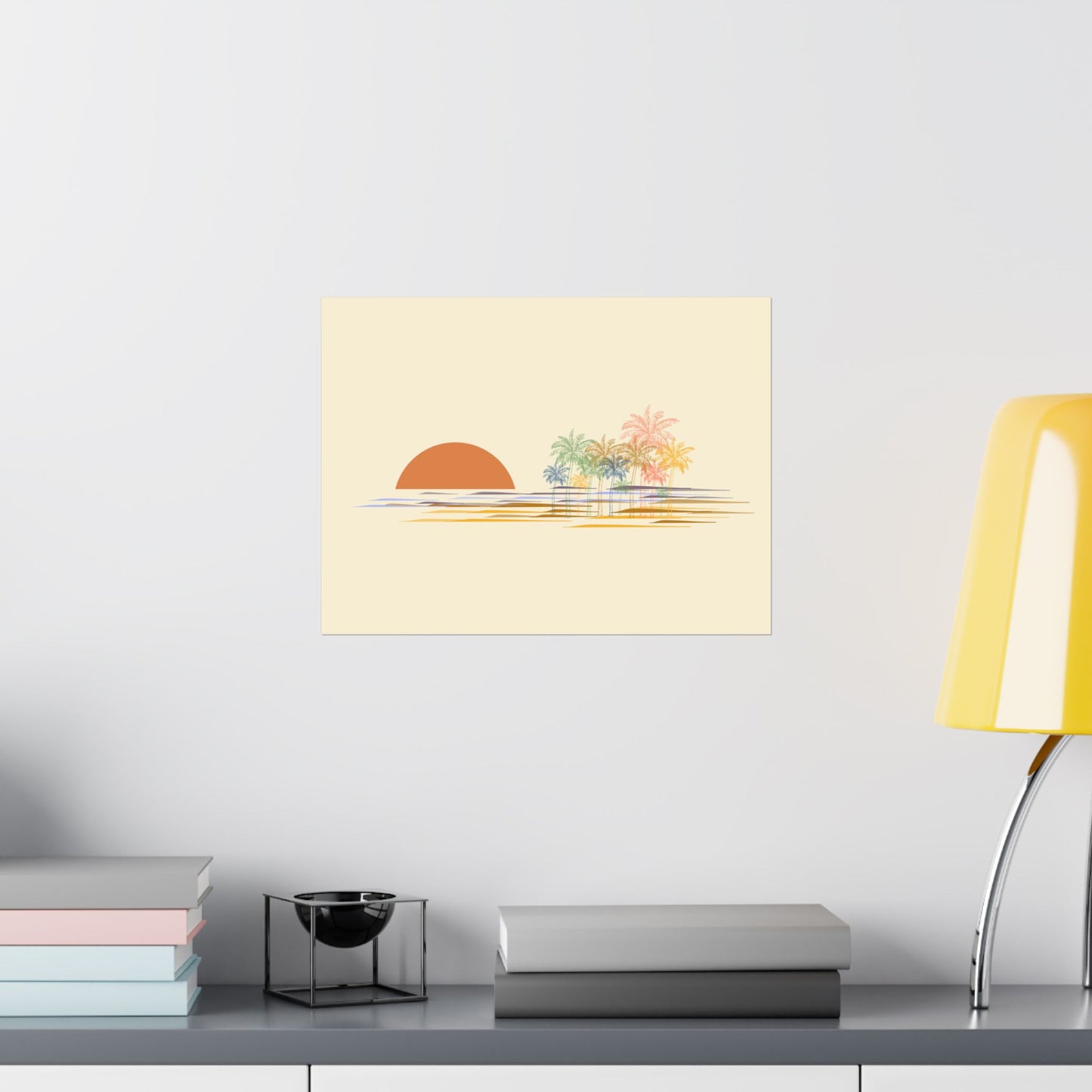 Palm Trees Sunset Print