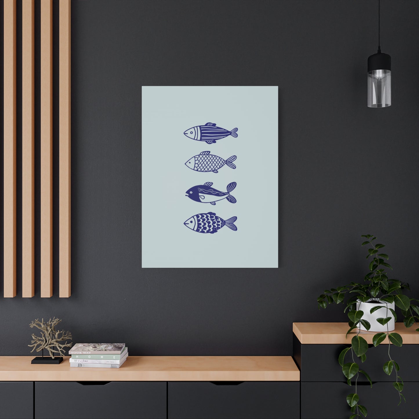 Blue Fish Canvas Print