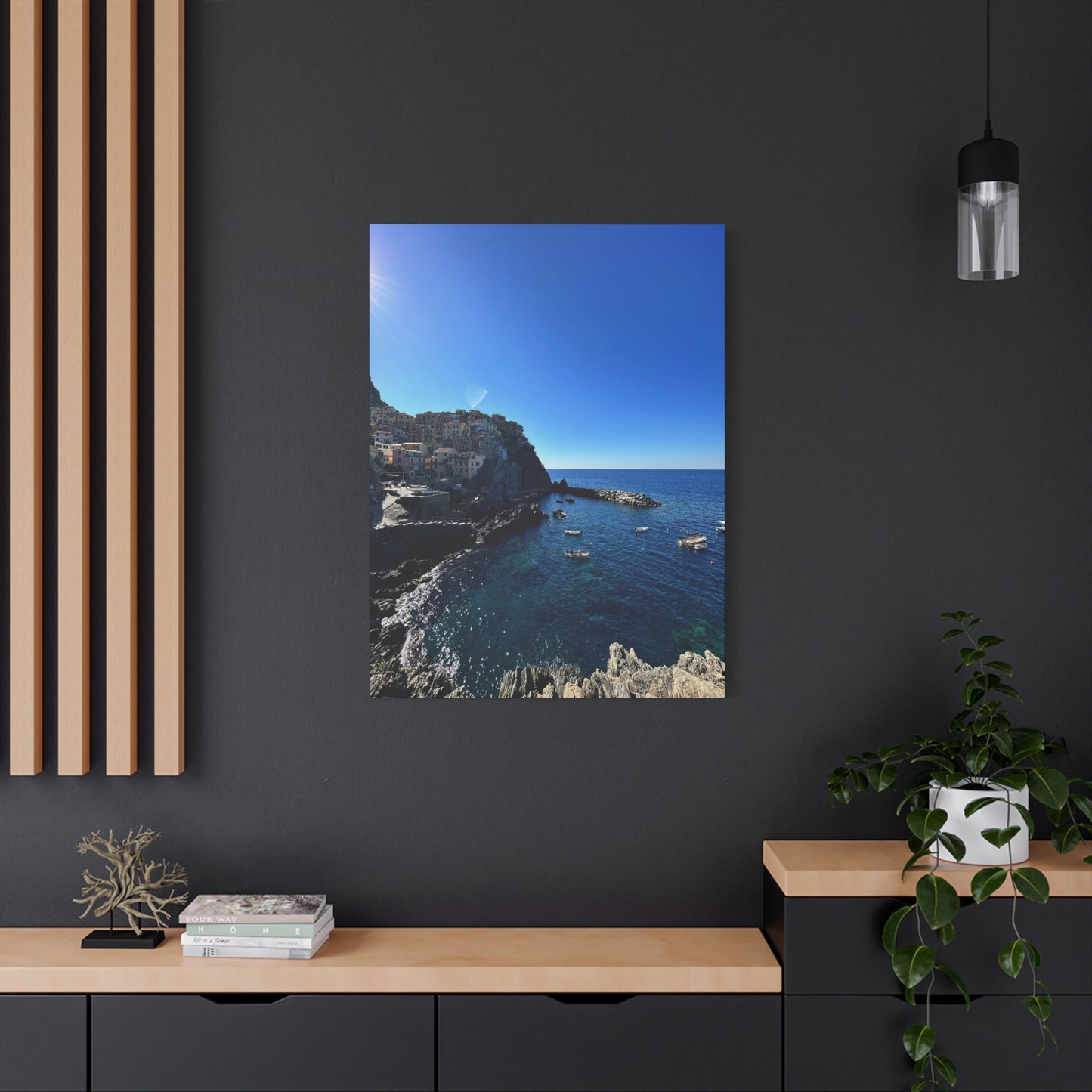 Cinque Terre Italy Coastal Canvas Print
