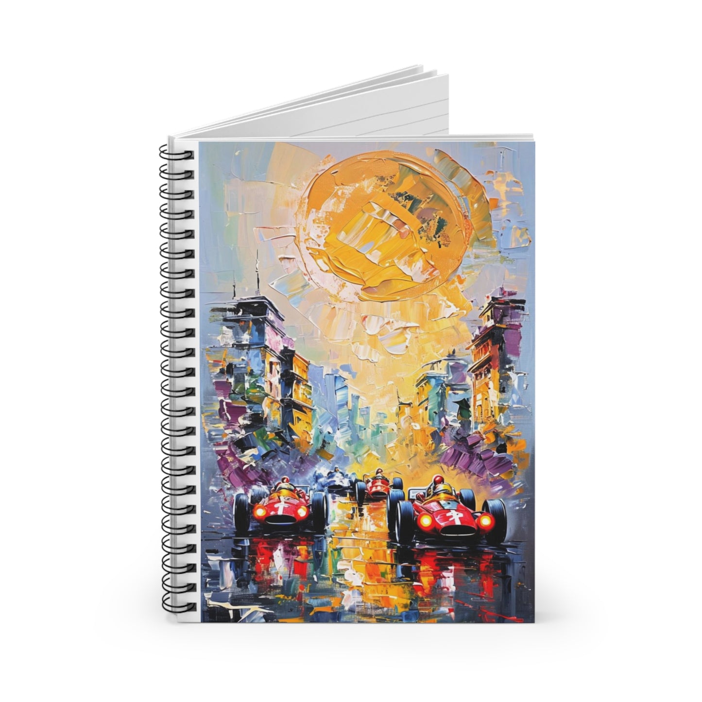 Vintage Formula One Spiral Notebook