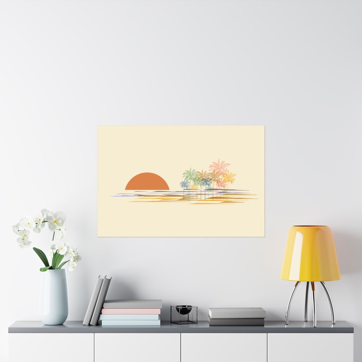 Palm Trees Sunset Print