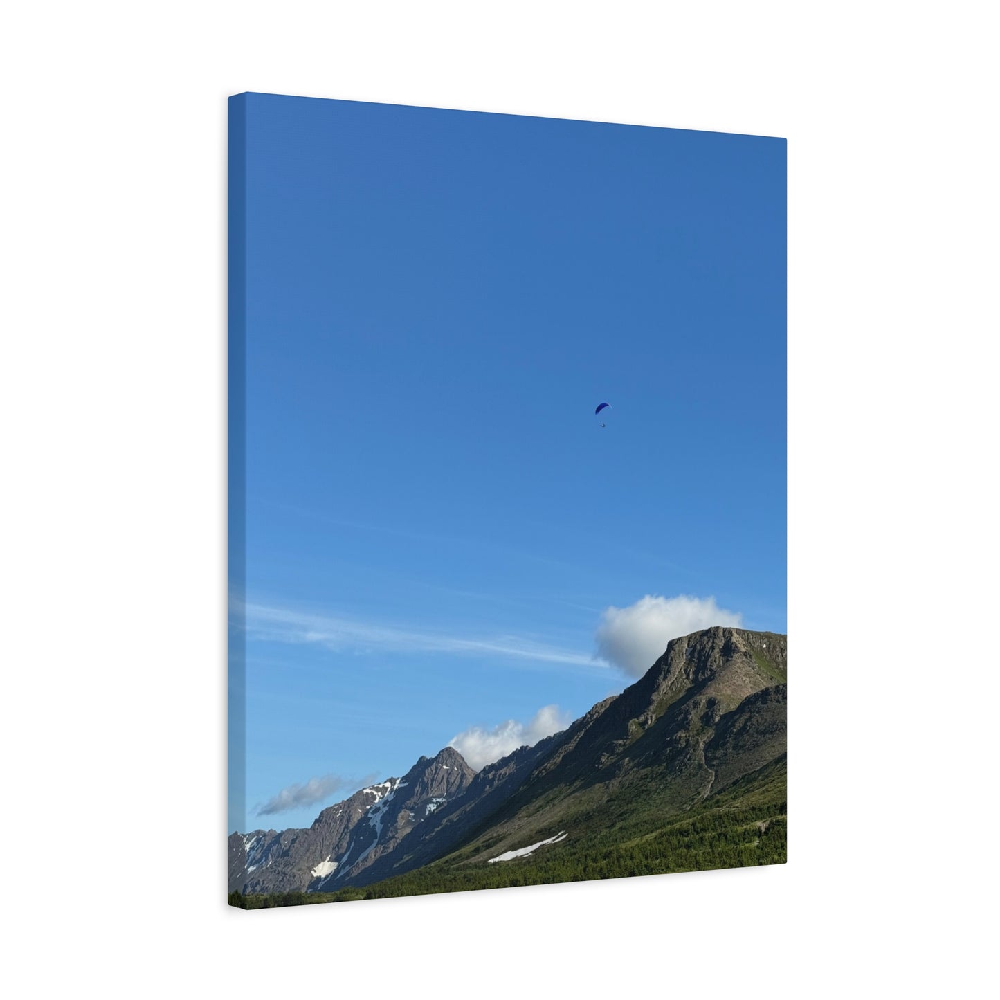 Parachuting Over Alaska - Canvas Print