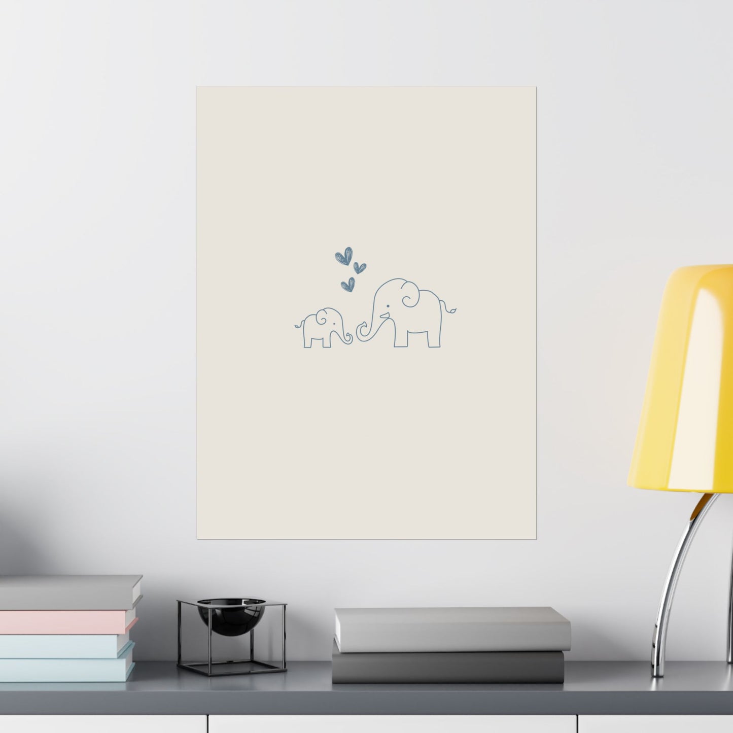 Elephant Kiss Print