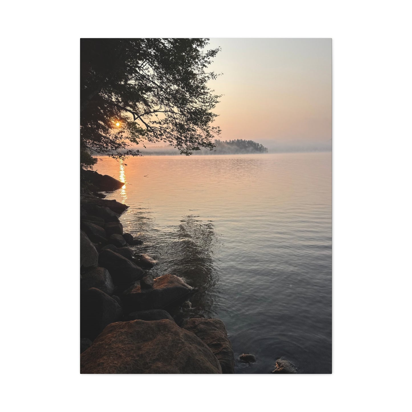 Sunrise on the Lake - Canvas Print