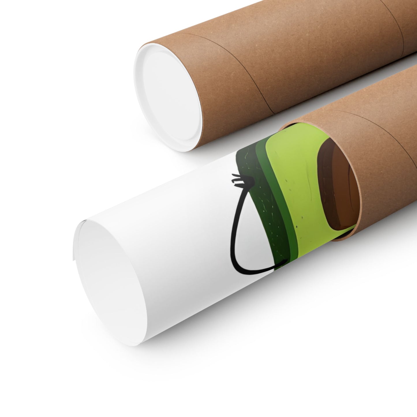 Cute Cartoon Avocado Print