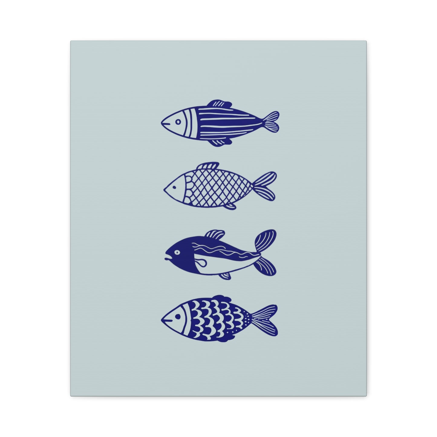 Blue Fish Canvas Print