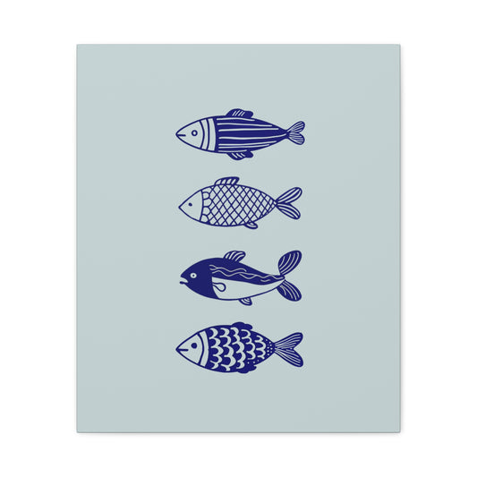 Blue Fish Canvas Print