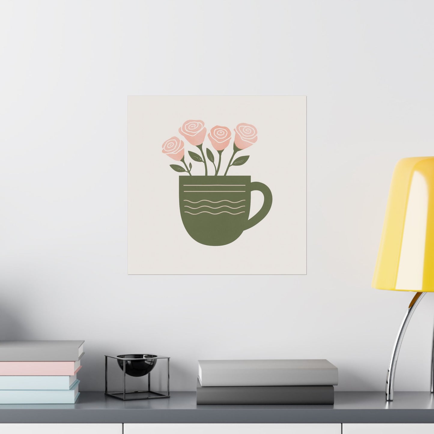 Flowers in Mug Art Print