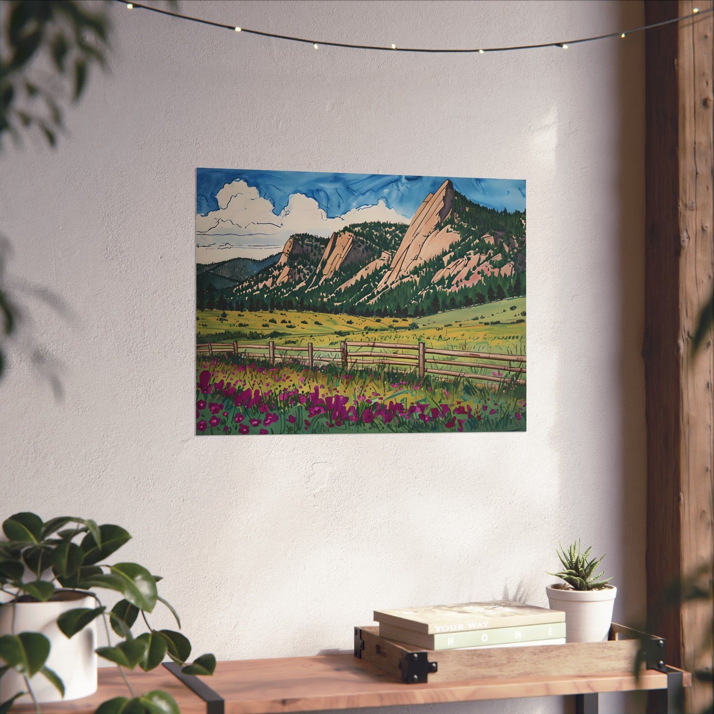 Boulder Colorado Flatiron Mountains Print