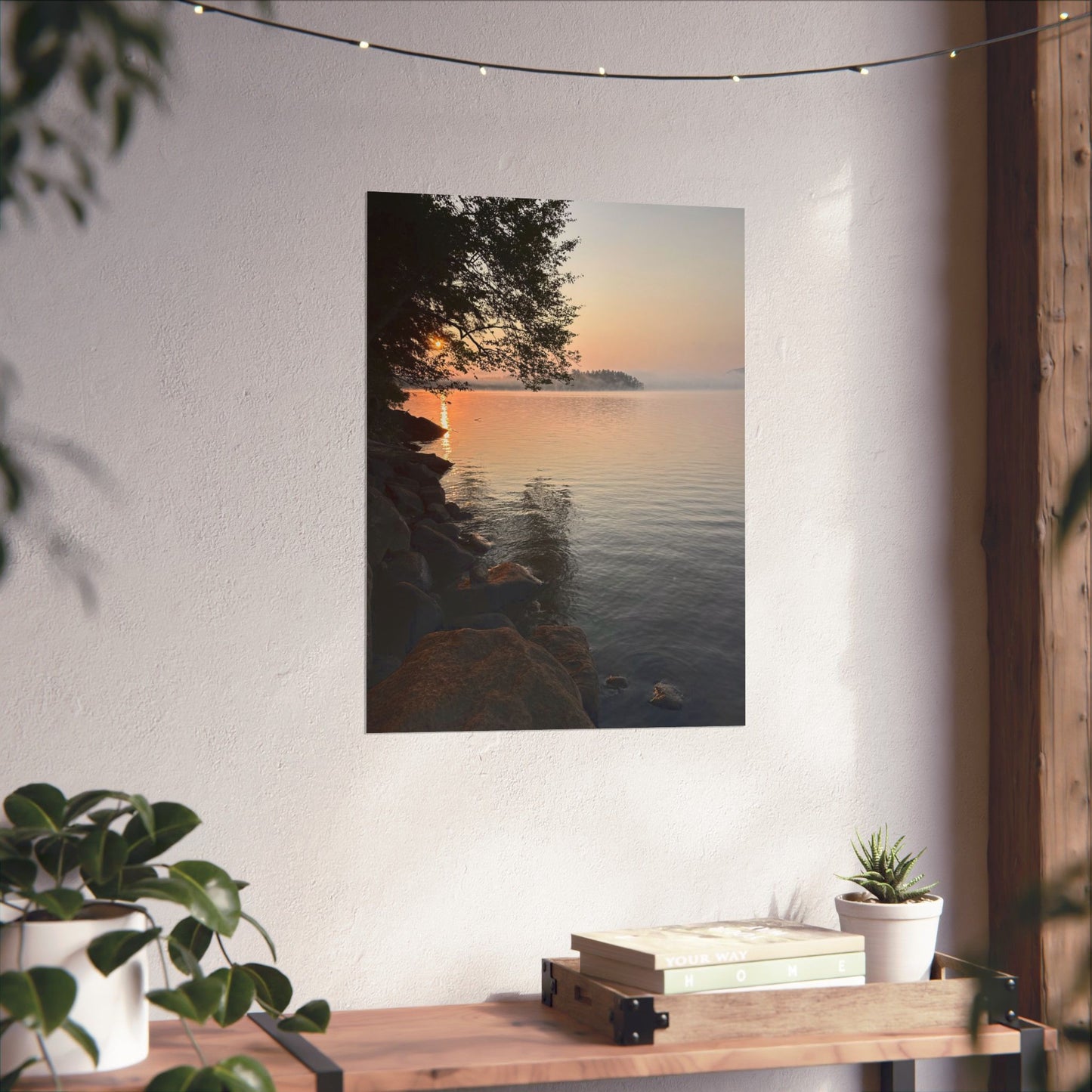 Sunrise on the Lake Art Print