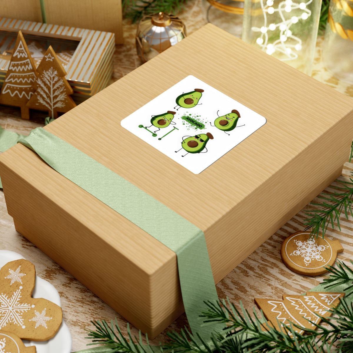 Cute Cartoon Avocado Sticker