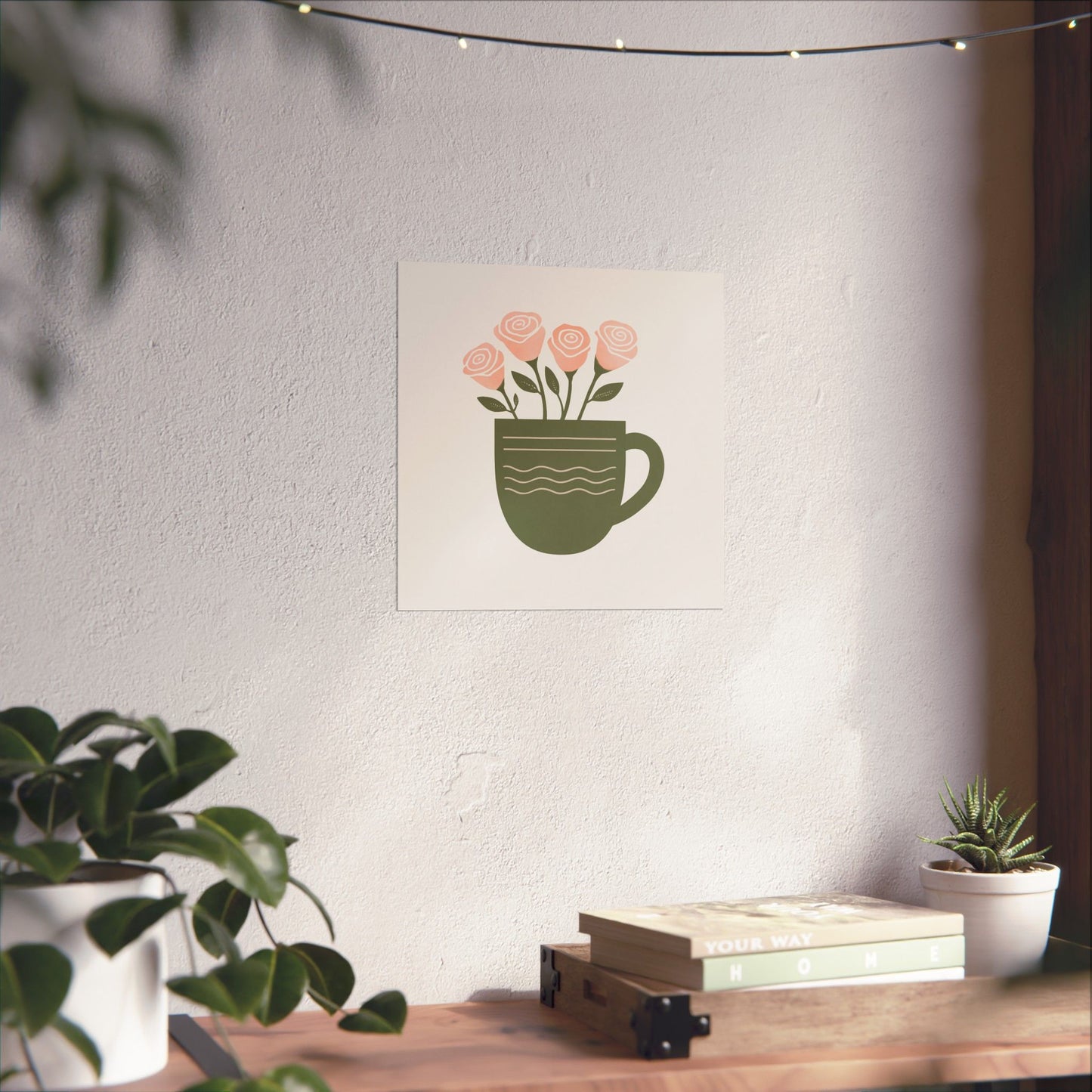 Flowers in Mug Art Print