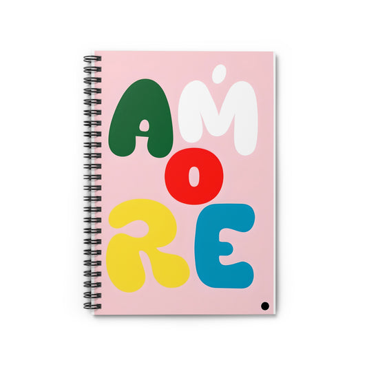 Italian Amore Spiral Notebook