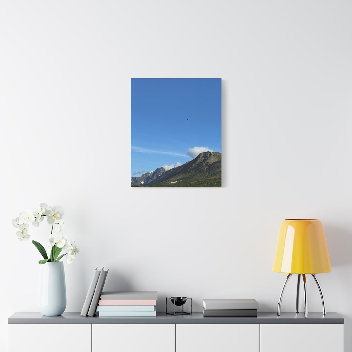 Parachuting Over Alaska - Canvas Print