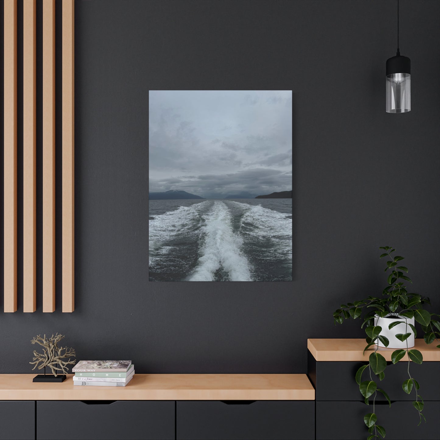 Dark and Wavy - Canvas Print