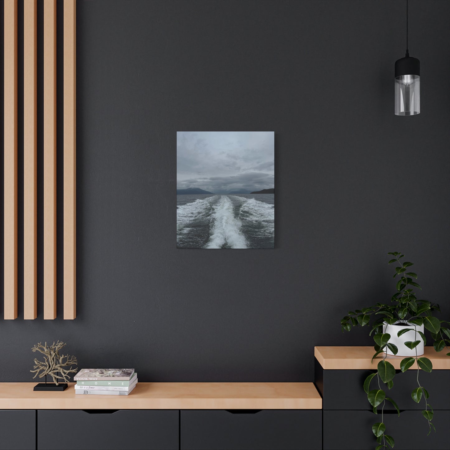Dark and Wavy - Canvas Print