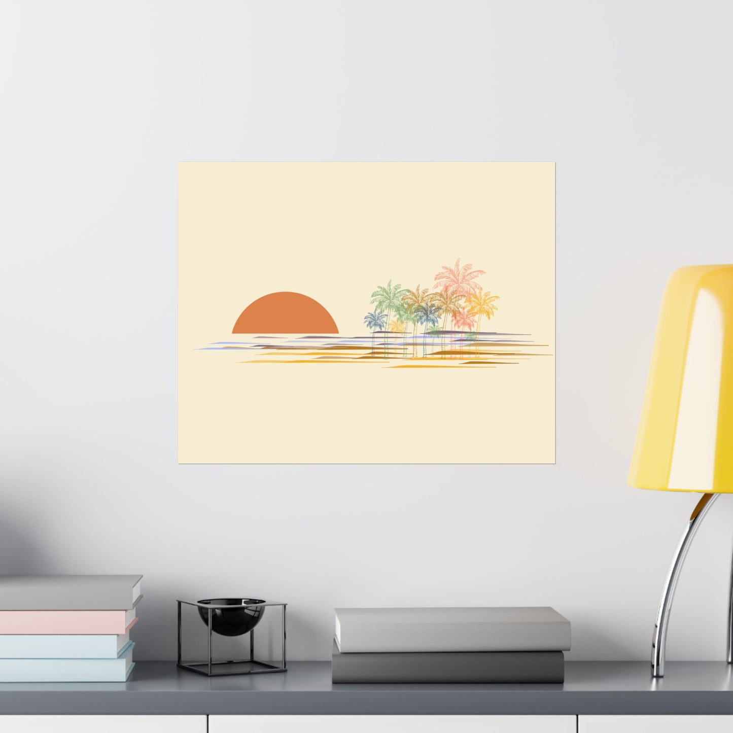 Palm Trees Sunset Print