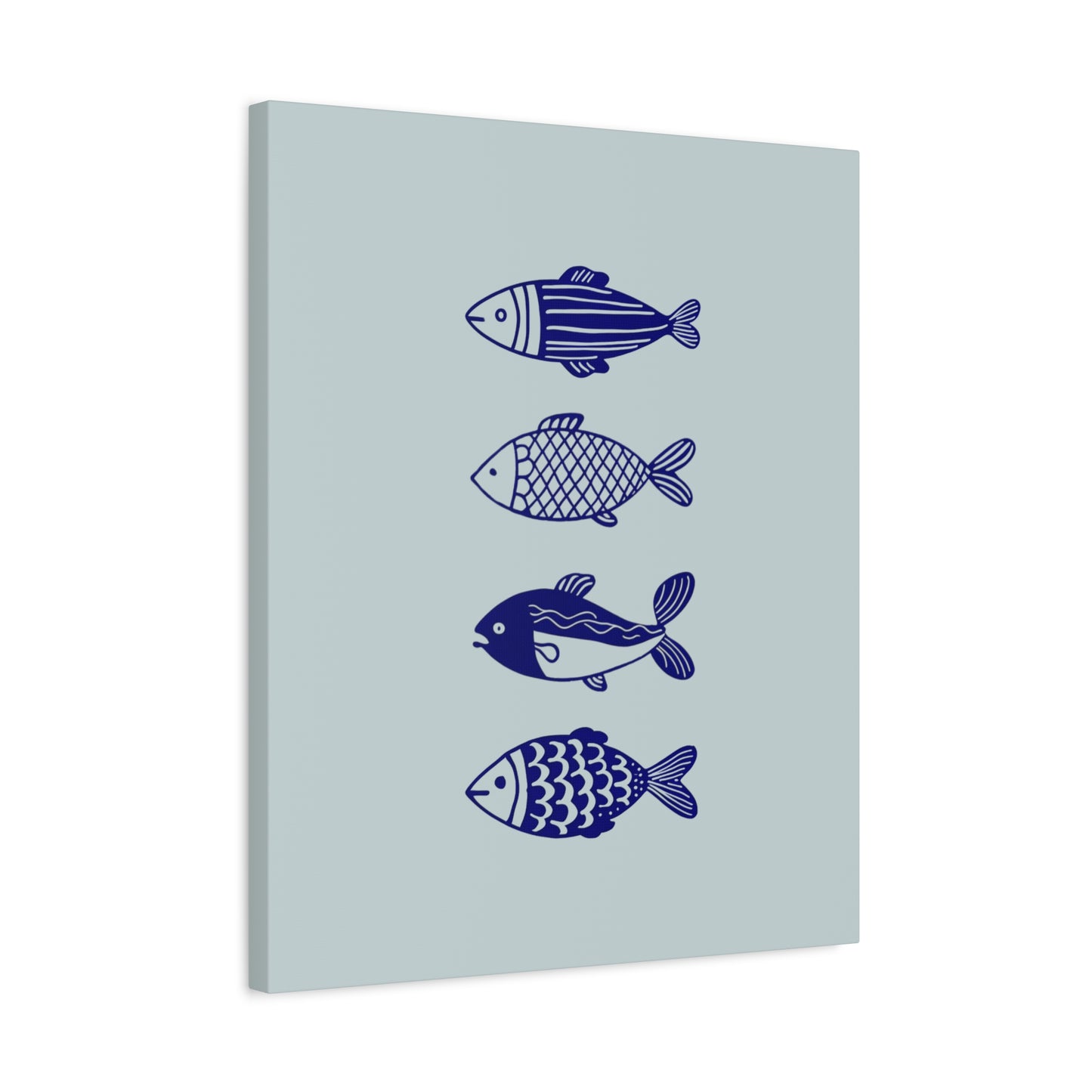Blue Fish Canvas Print