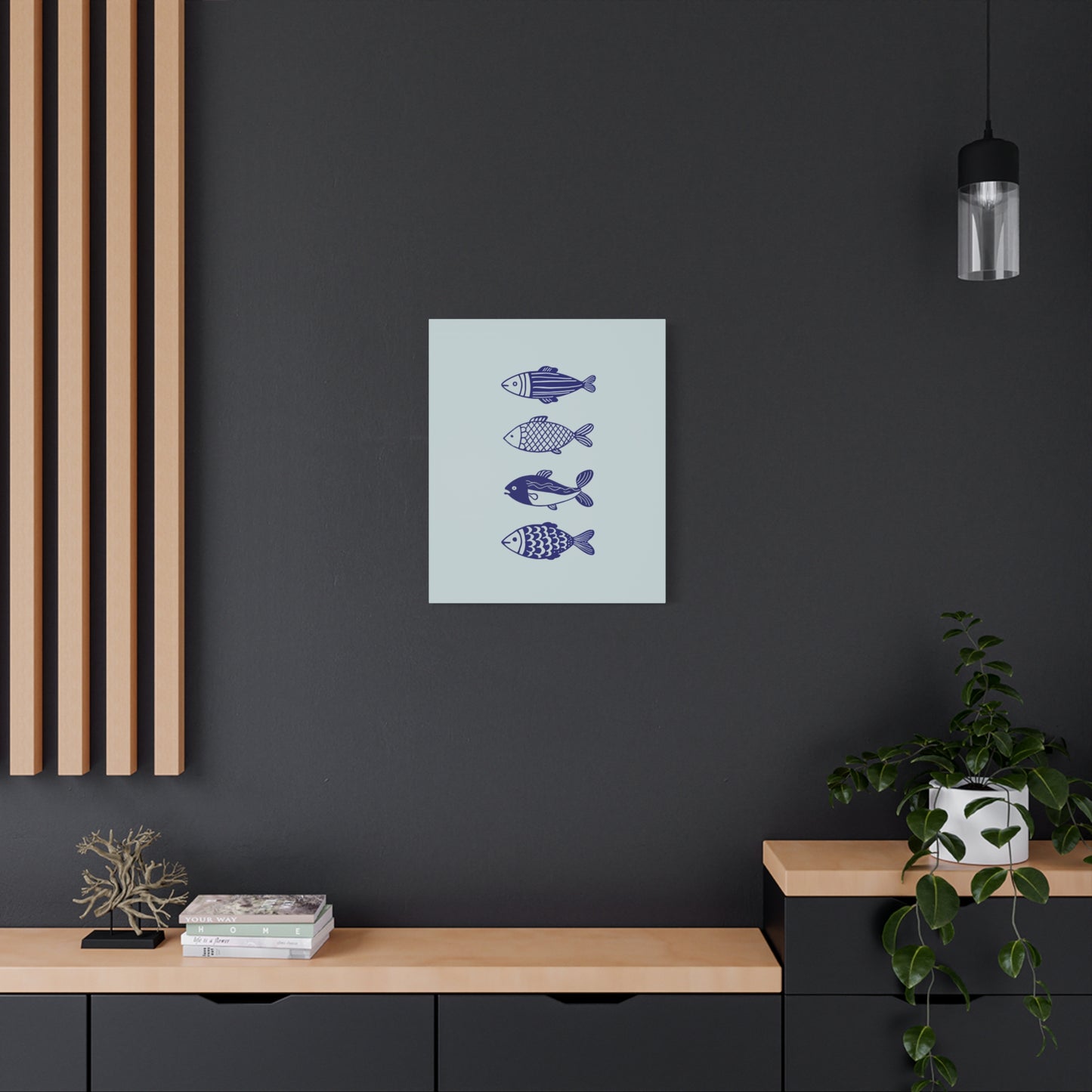 Blue Fish Canvas Print