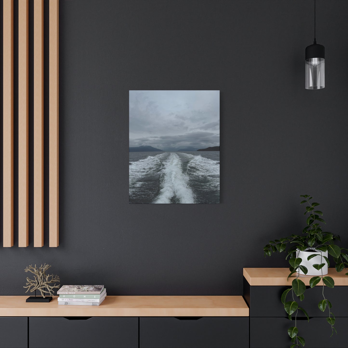 Dark and Wavy - Canvas Print