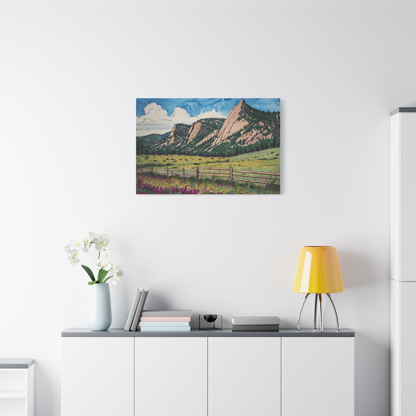Colorado Flatirons Canvas Print