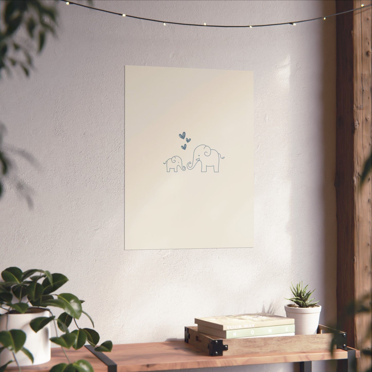 Elephant Kiss Print